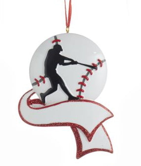 Sports Silhouette Ornament For Personalization, 3 Assorted, C6598