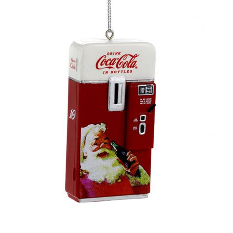 Coca-Cola® red and white vintage vending machine ornament, CC2131
