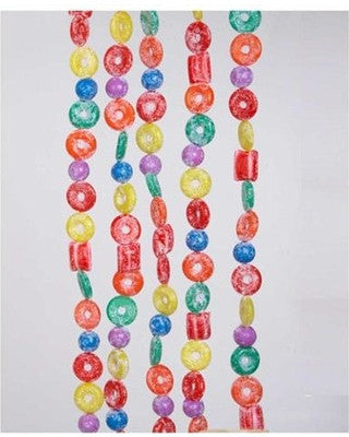 PLASTIC GLITTERED LIFE SAVER, BALL AND CANDY GARLAND, H1737