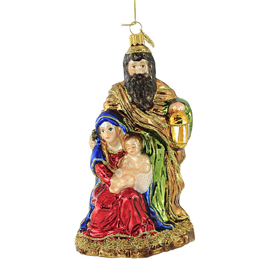 Huras, Holy Family Glass Ornament Nativity, S529