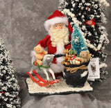 Santa Claus with Sack and Rocking Horse