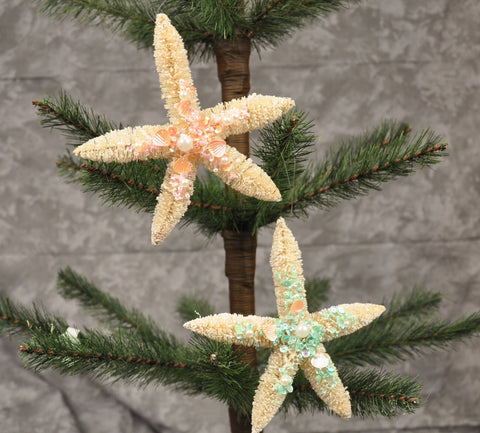 Sisal Starfish with Glitter