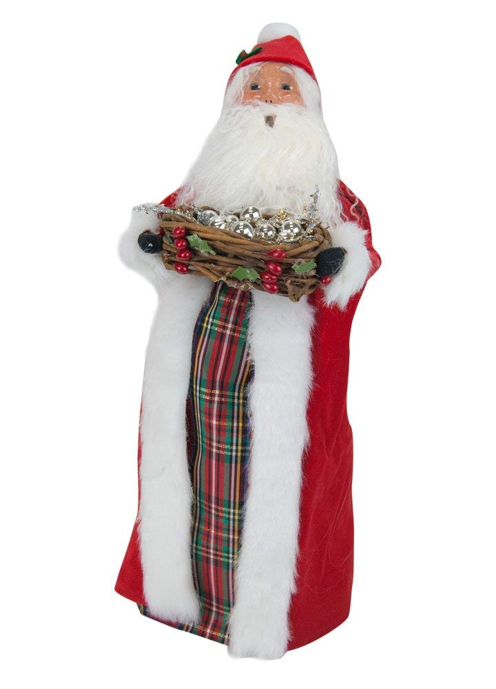Santa with Silver Balls, Byers Choice, ZMS280
