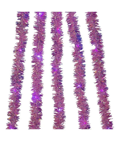 100-Light Purple Iridescent Tinsel Cascade Purple Superbright Light, AD1001PUPU