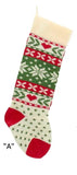 Christmas Tree and Snowflake Knitted Stockings, B0673, Kurt Adler