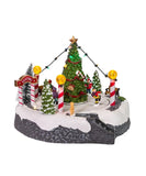 Musical LED Lighted Ice Rink With Trees Tabletop Battery Operated, C5624,  Kurt Adler