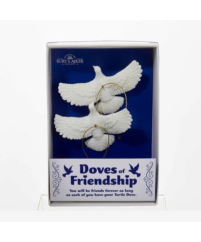 Friendship Dove Ornaments For Personalization, 2-Piece Box Set, C6699, Kurt Adler