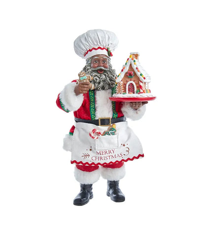 Fabriché™ African American Gingerbread Chef Santa, FA0143, Kurt Adler