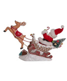 Fabriché™ Santa Sitting In Gingerbread Sleigh, FA0148, Kurt Adler