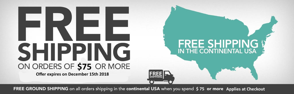 Free Freight on $75.00 or more in US