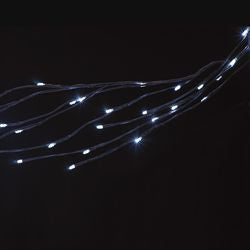 LED TWINKLE BROWN BRANCH GARLAND, 64 Cool White, 