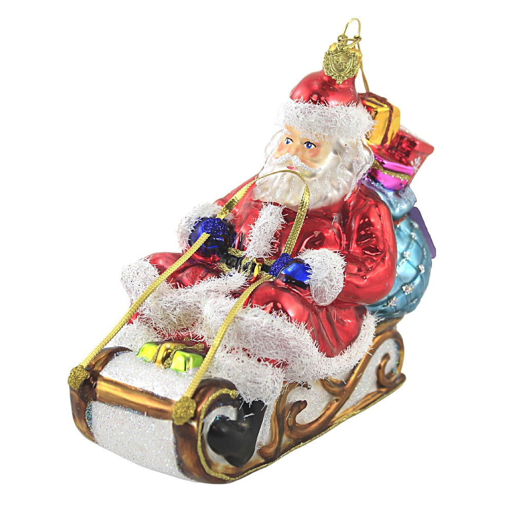 Huras, Santa On Sleigh Christmas Toboggan, S611