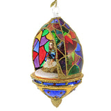 Huras, Stained Glass Nativity Dome Religious Christmas, S776