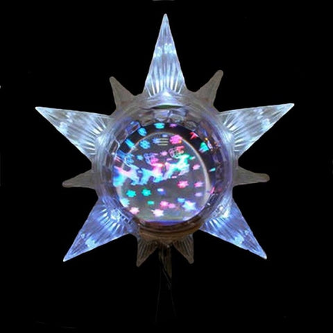 STAR TREE TOPPER WITH REVOLVING GLOBE REFLECTING, UL1706